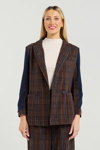 Et Alia Vivenne Check Blazer