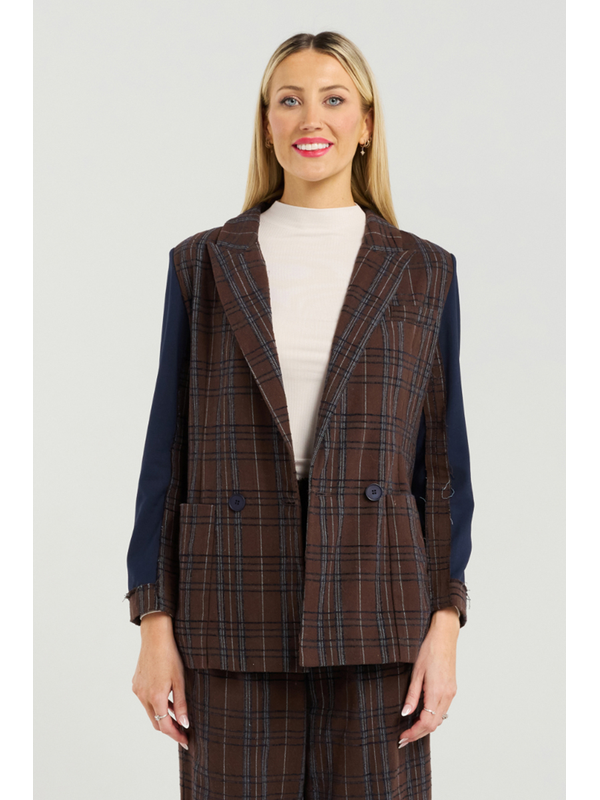 Et Alia Vivenne Check Blazer