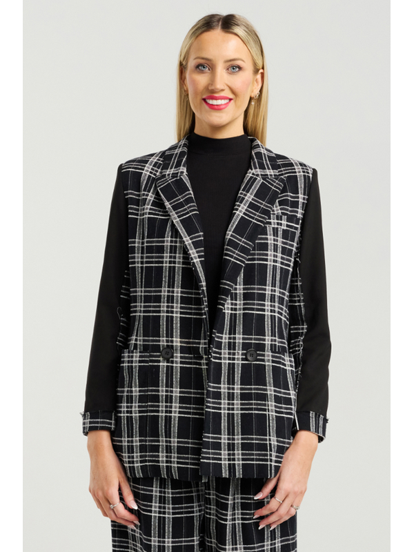 Et Alia Vivenne Check Blazer