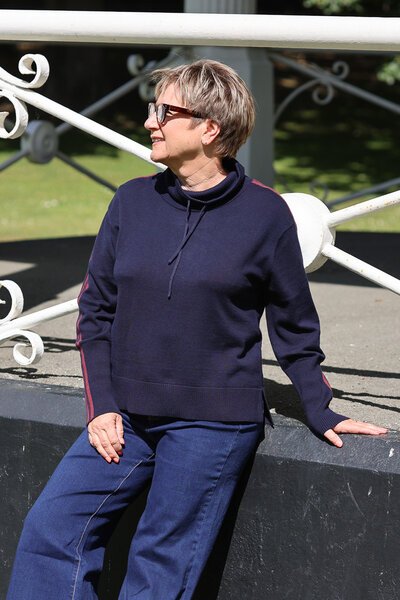 Oh Three Funnel Neck Jumper-shop-by-label-Hello Cyril.