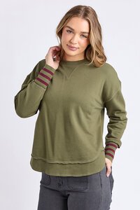 Foxwood Alex Stripe Cuff Crew