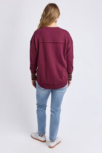 Foxwood Alex Stripe Cuff Crew