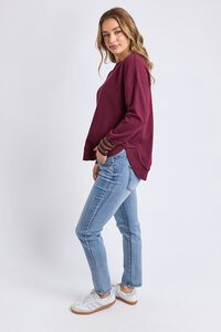 Foxwood Alex Stripe Cuff Crew