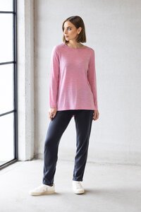 Vassalli Ivey Merino Top with Back Button Placket