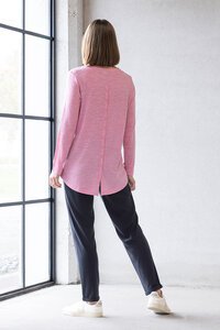 Vassalli Ivey Merino Top with Back Button Placket