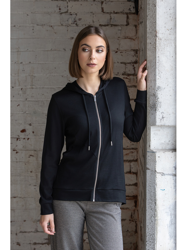 Vassalli Shield Merino Zip Up Hooded Jacket