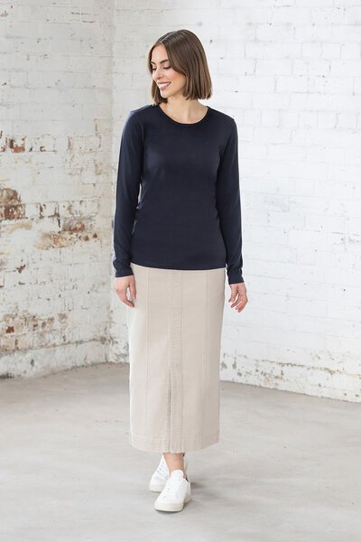Vassall Tori Merino Basic Crew Neck Top-shop-by-label-Hello Cyril.