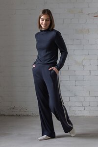 Vassalli Asher Merino Wide Leg Elastic Waist Pant