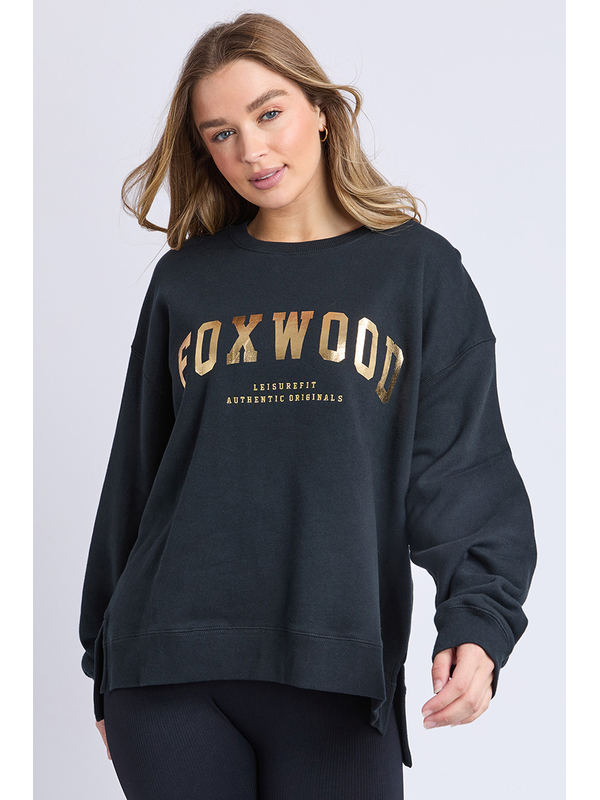 Foxwood Metallic Interval Crew