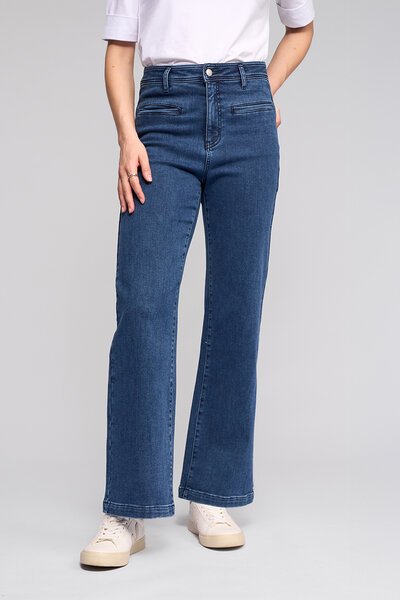 Vassalli Peace Wide Leg Jean- Brushed Indigo-shop-by-label-Hello Cyril.