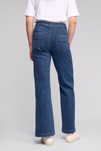 Vassalli Peace Wide Leg Jean- Brushed Indigo