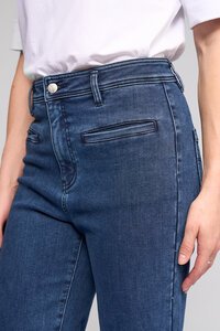 Vassalli Peace Wide Leg Jean- Brushed Indigo