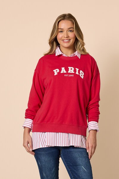 Threadz Paris Emb Sweatshirt-shop-by-label-Hello Cyril.