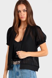 Storm Short Sleeve Mesh Bomber Jacket