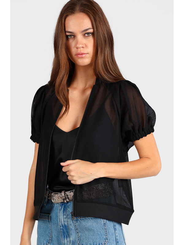 Storm Short Sleeve Mesh Bomber Jacket