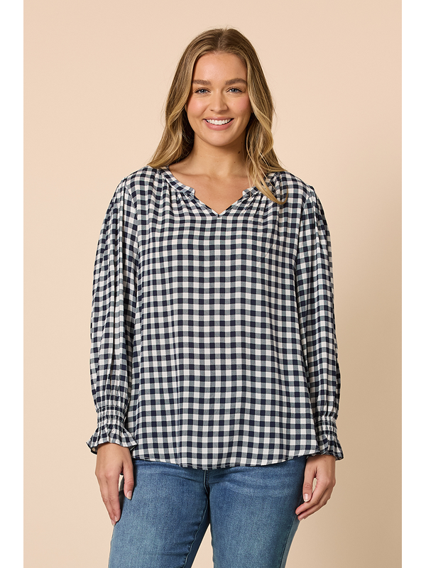 Threadz Gingham Check Top