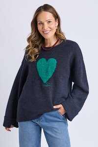 Elm Intersia Heart Knit