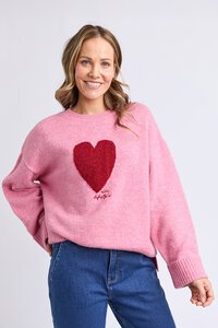 Elm Intersia Heart Knit
