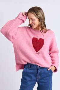 Elm Intersia Heart Knit
