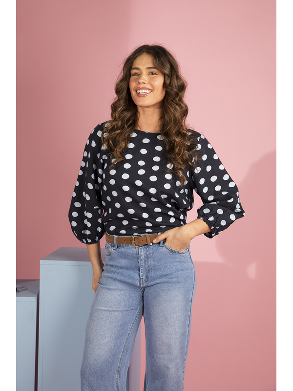 Elm Dotty Top