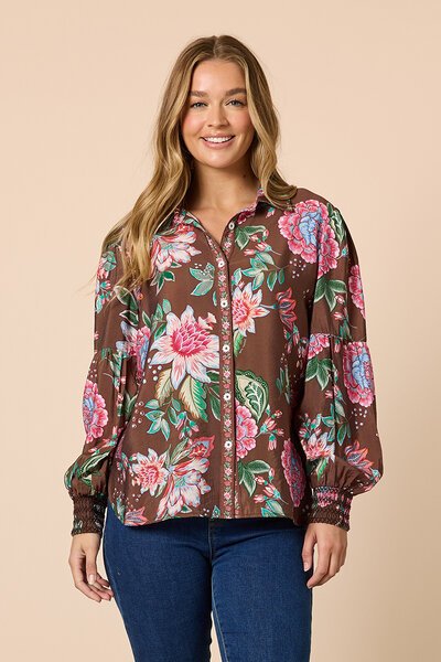 Threadz Bouquet Print Shirt-shop-by-label-Hello Cyril.