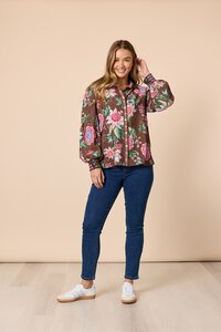 Threadz Bouquet Print Shirt