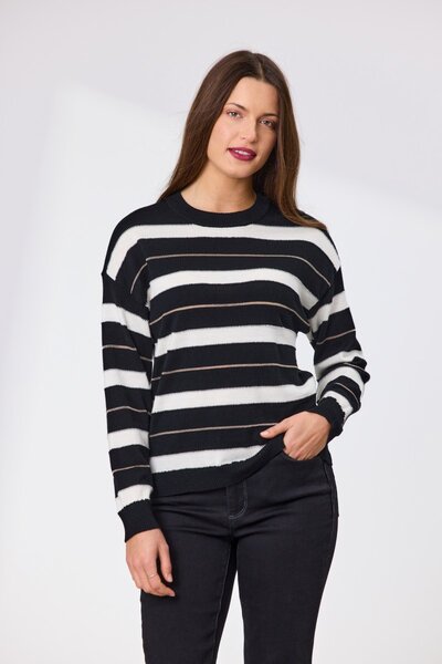Newport Naomi Stripe Merino Jumper-shop-by-style-Hello Cyril.