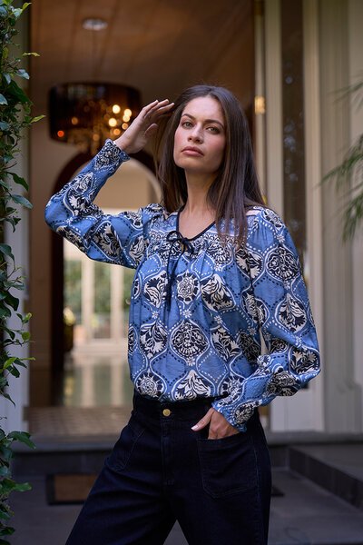 Loobies Story Taj Mahal Blouse-shop-by-style-Hello Cyril.
