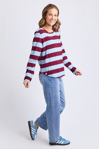 Elm Spritz Stripe Long Sleeve Tee