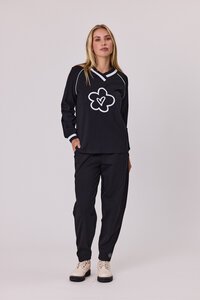 Classified Daisy V Neck Sweatshirt