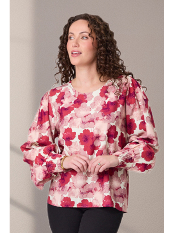 Classified Reims Rouched Cuff Top