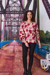 Classified Reims Rouched Cuff Top