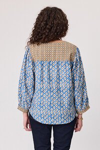 Classified Albi Contrast V Neck Blouse