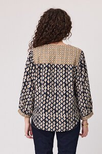 Classified Albi Contrast V Neck Blouse