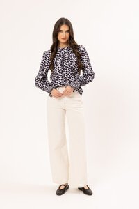 Seeking Lola Navy Poppy Wishful Top