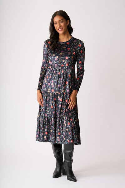 Memo Velveteen Dress-shop-by-style-Hello Cyril.