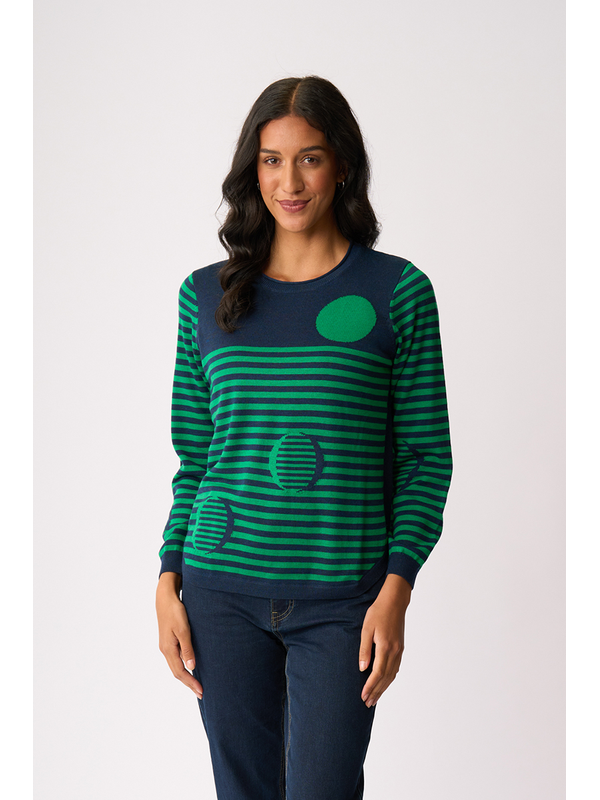Memo Scoop The Spots & Stripes Jumper