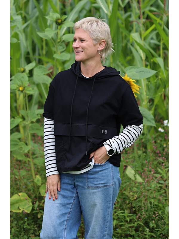 Foil Contrast Hoodie