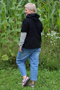 Foil Contrast Hoodie