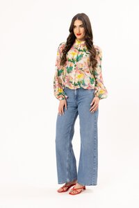 Leila + Luca Floral Rhapsody Valentina Blouse