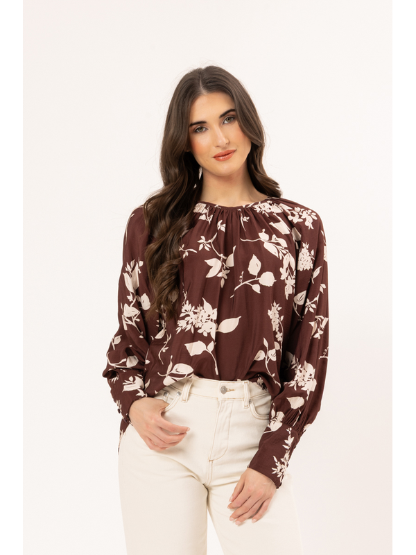 Leila + Luca Espresso Centered Top