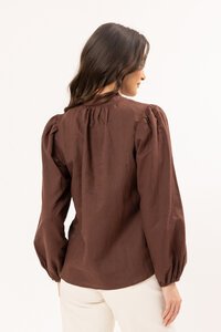 Leila + Luca Chocolate Romance Blouse