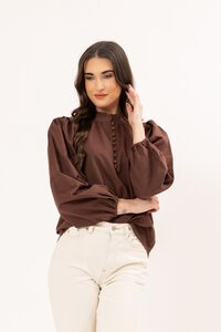 Leila + Luca Chocolate Romance Blouse