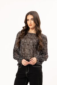 Seeking Lola Cross hatch Wishful Top