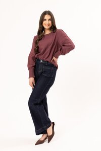 Seeking Lola Rosewood Crinkle Charlie Top