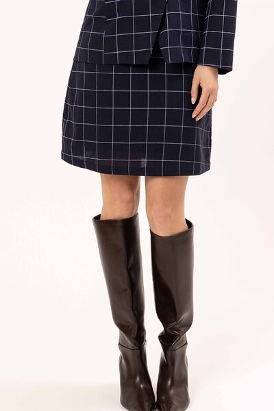 Seeking Lola Boutique Check Skirt-shop-by-style-Hello Cyril.