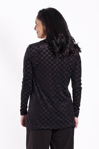 Jellicoe Non-Turtle Top Black Velvet Diamonds