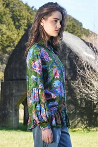 Coop Flounce On Blouse