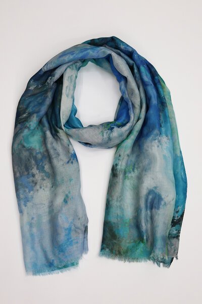 Alice + Lily Watercolour Drift Scarf-shop-by-label-Hello Cyril.