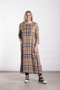 Deeanne Hobbs Menaka Dress Tan Square
